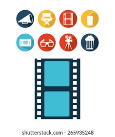 cinema icons design, vector illustration eps10 graphic 