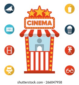 cinema icons design, vector illustration eps10 graphic 
