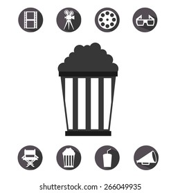 cinema icons design, vector illustration eps10 graphic 
