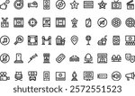Cinema icons High-Quality Vector Icons Collection with Editable Stroke. Ideal for Professional and Creative Projects.