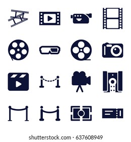 Movie Icons Set Stock Vector (Royalty Free) 107845184 | Shutterstock
