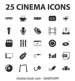 Cinema icons set. 