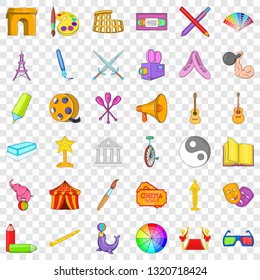 Cinema icons set. Cartoon style of 36 cinema vector icons for web for any design