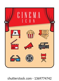 Cinema Icons Vector