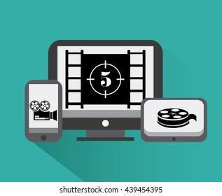 Cinema Icons vector design