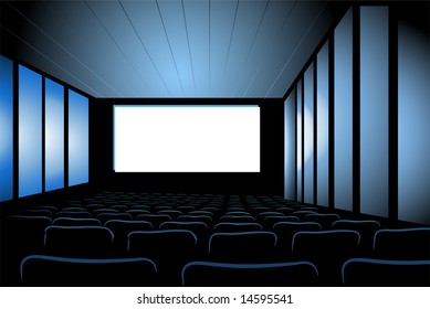 cinema interior vector