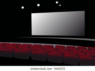 cinema interior vector