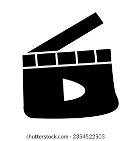 cinema del día internacional de la juventud estilo de icono sólido