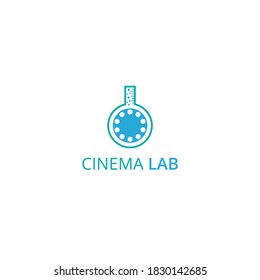 Cinema Lab Logo Icon Design, movie logo vector, icon, element, and template