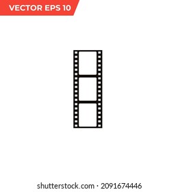 Cinema Lent Icon. Film Lent Icon.Camera Lent Icon