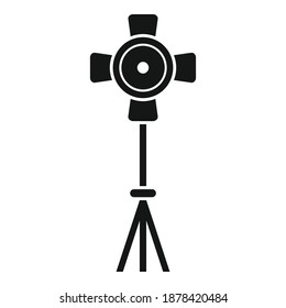 Cinema light icon. Simple illustration of cinema light vector icon for web design isolated on white background