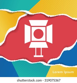 cinema light stand icon