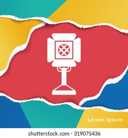 cinema light stand icon
