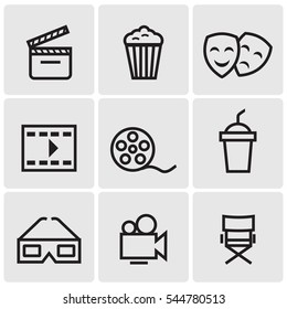 Cinema line icons