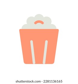Cinema location flat color ui icon. GPS navigation. Motion-picture theater. Search for place on map. Simple filled element for mobile app. Colorful solid pictogram. Vector isolated RGB illustration