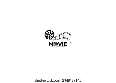 Cinema logo design vector illustration