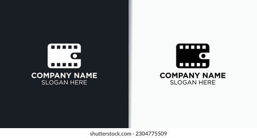 cinema logo design vector, movie icon template