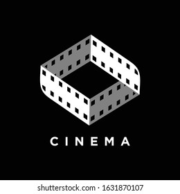 Cinema logo film and videography design template for business