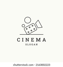 Cinema logo icon design template vector illustration