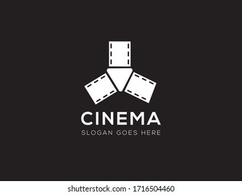 cinema logo template,Film Equipments. Good symbol design for Movie Maker