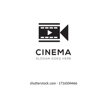 cinema logo template,Film Equipments. Good symbol design for Movie Maker