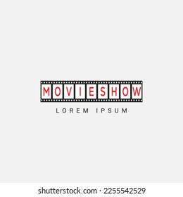 cinema logo vector icon template isolated on white background