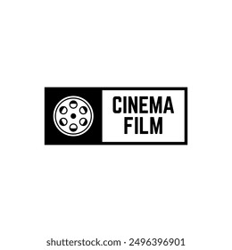 Cinema Logo Vector Template Isolated On White Background