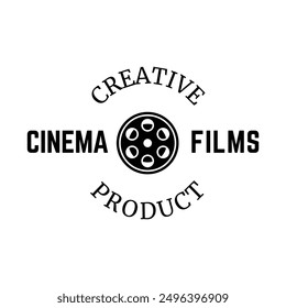 Cinema Logo Vector Template Isolated On White Background