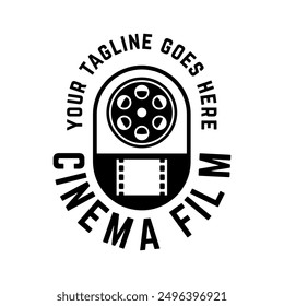 Cinema Logo Vector Template Isolated On White Background
