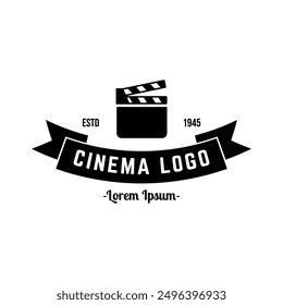 Cinema Logo Vector Template Isolated On White Background