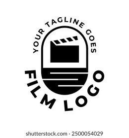 Cinema Logo Vector Template Isolated On White Background