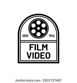 Cinema Logo Vector Template Isolated On White Background