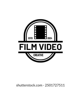 Cinema Logo Vector Template Isolated On White Background