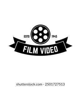 Cinema Logo Vector Template Isolated On White Background