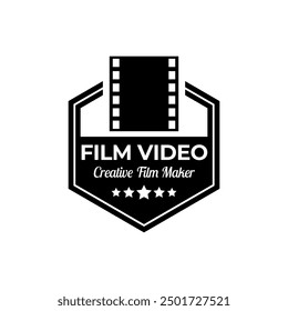 Cinema Logo Vector Template Isolated On White Background