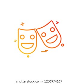 Cinema  miscellaneous play theater icon vector