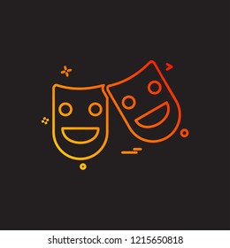 Cinema  miscellaneous play theater icon vector