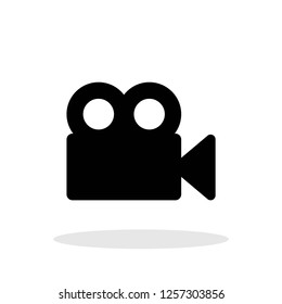 Cinema / Movie Camera icon in trendy flat style. Vector Illustration EPS 10.