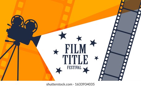 cinema movie film festival poster design background