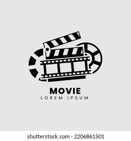 Cinema Movie Logo with black color