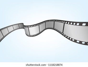 Cinema, Movie And Photography 35mm Film Strip Template.

Vector 3D Film Strip Elements.