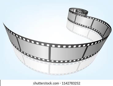 Cinema / movie and photography 35mm film strip template.

vector 3D elements.