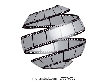 Cinema, Movie And Photography 35mm Film Strip Template.

Vector 3D Film Strip Elements.