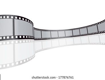 Cinema, Movie And Photography 35mm Film Strip Template.

Vector 3D Film Strip Elements.