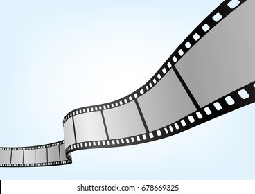 Cinema, movie and photography 35mm film strip template.

Vector 3D film strip elements.