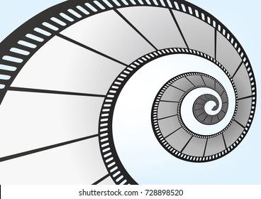 Cinema, movie and photography 35mm film strip template.

Vector 3D film strip elements.