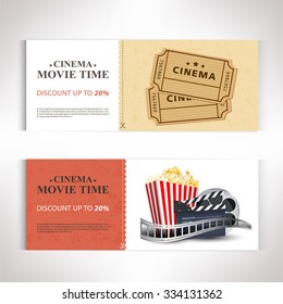 cinema movie poster template modern pattern vector design