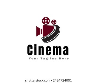 cinema movie solution logo icon symbol design template illustration inspiration