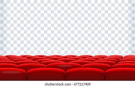 Cinema Movie Theater Rows Seats Transparent Stock Vector (Royalty Free ...