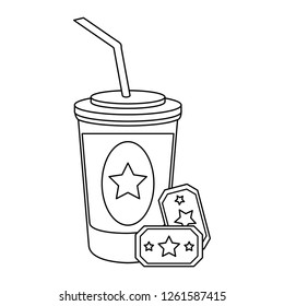 Cinema and movies concept in black and white